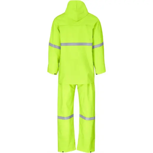 Tornado Rainsuit Polyester PVC Yellow Back